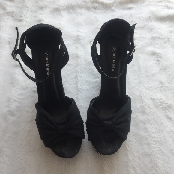 Top Moda Chevron Wedges - Picture 2 of 8